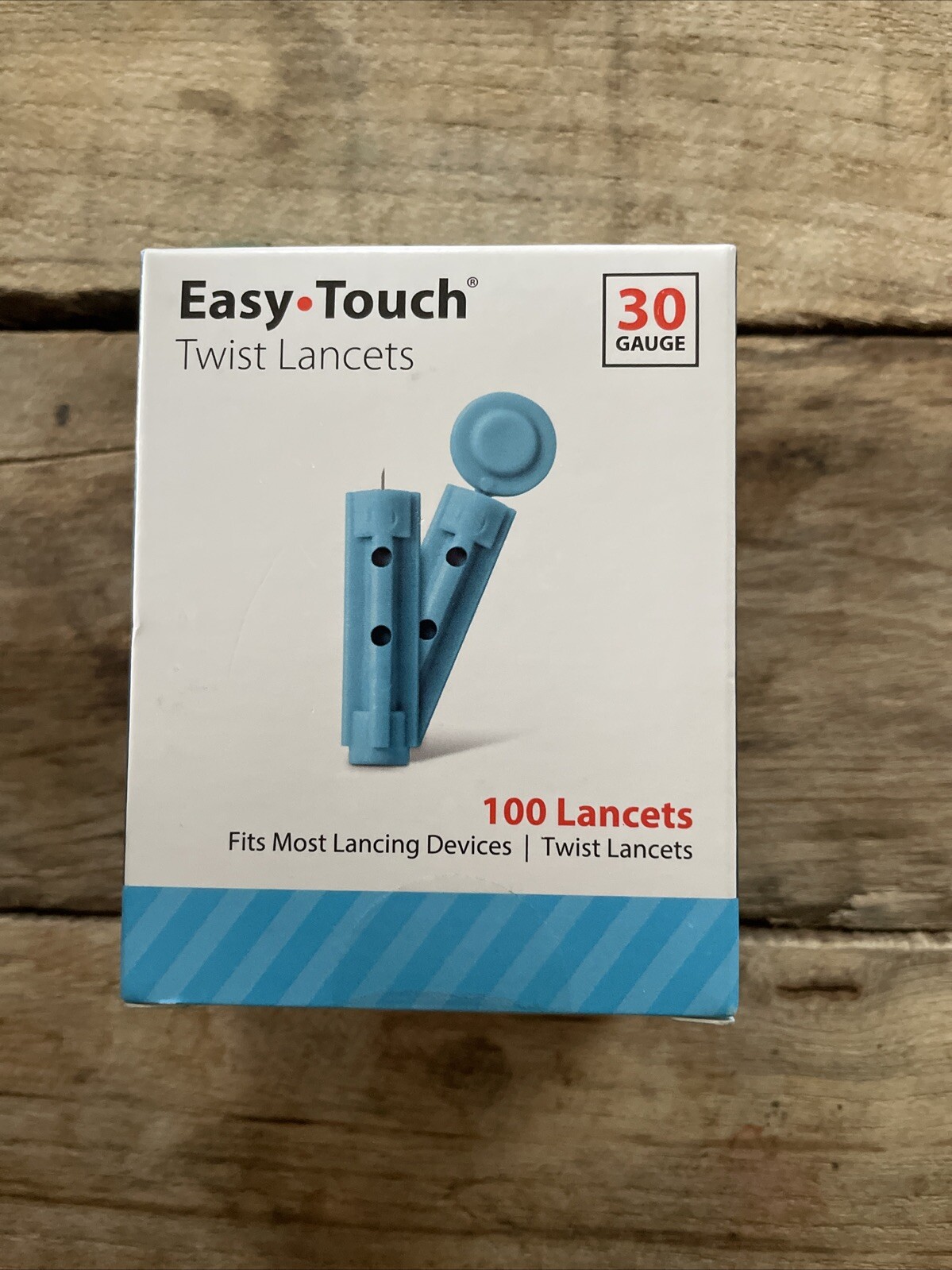 Easy Touch Twist Cap Lancets 100 Count 30 Gauge Sealed