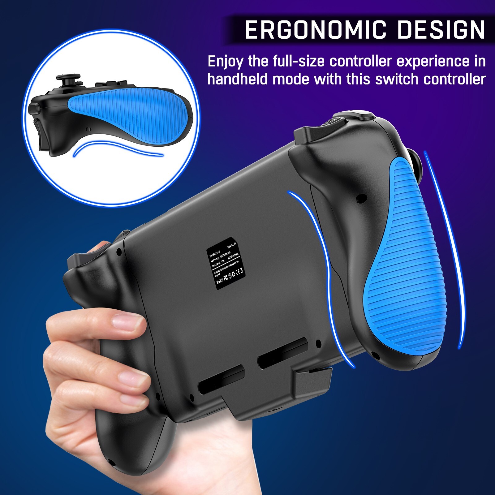 Handheld Grip Switch Joy-con Controller Gamepad for Nintendo Switch&OLED Remote