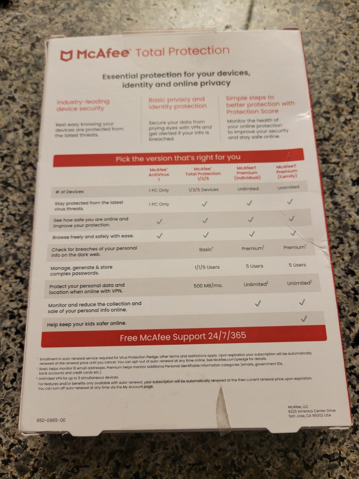 McAfee Total Protection for 5 Users Windows/Mac/Android/iOS/ChromeOS Product Key