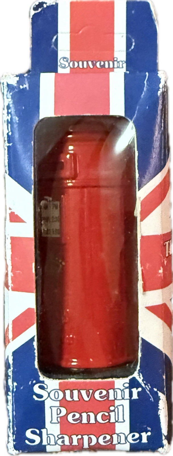 BRITISH UK Post Box Pencil Sharpener Die Cast Red 3.5" Royal Post Mailbox