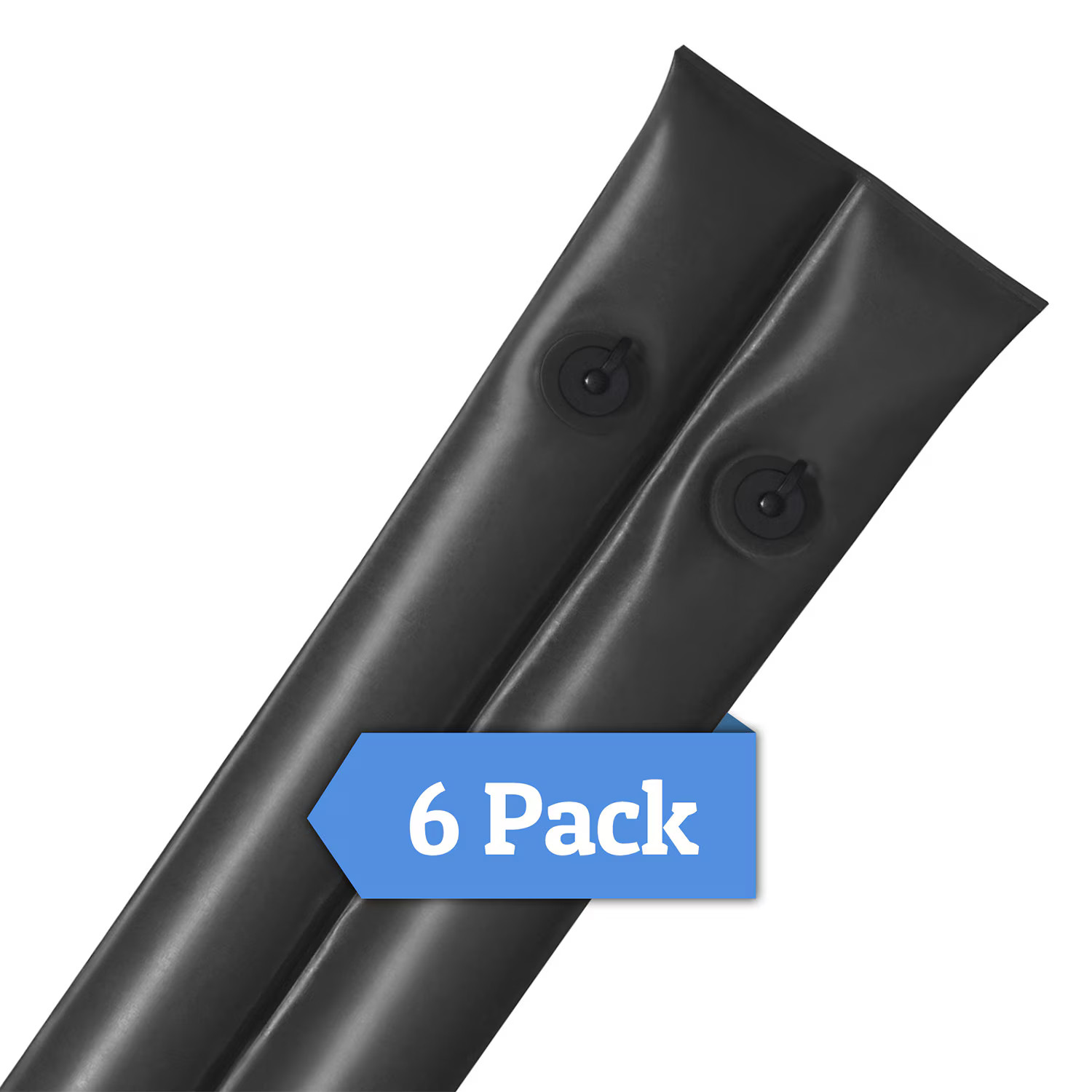 Pool Choice  27 Gauge 8' Double Chamber Water Tube - Black 6 pack