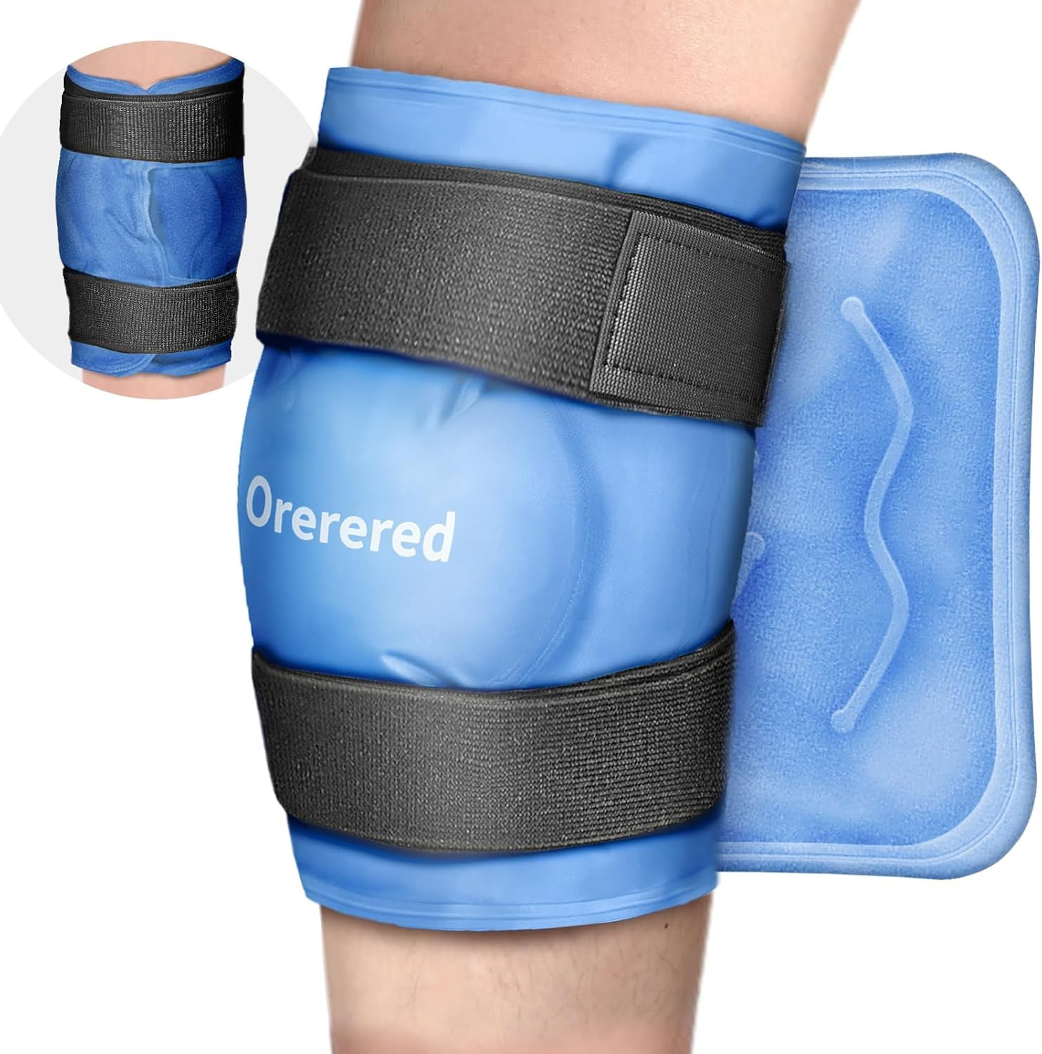 Ice Pack for Knees Reusable Cold Pack for Injuries, Knee Gel Ice Pack Wrap Pain