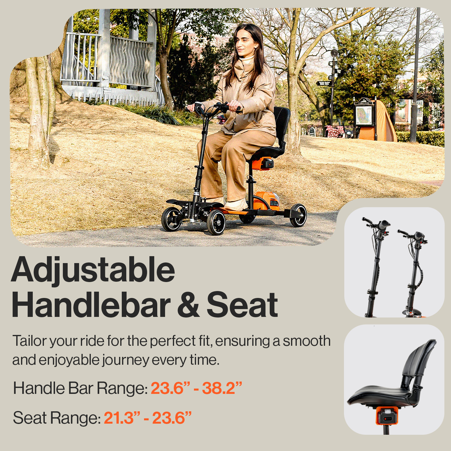 SuperHandy 4 Wheel Mobility Scooter – Lightweight
