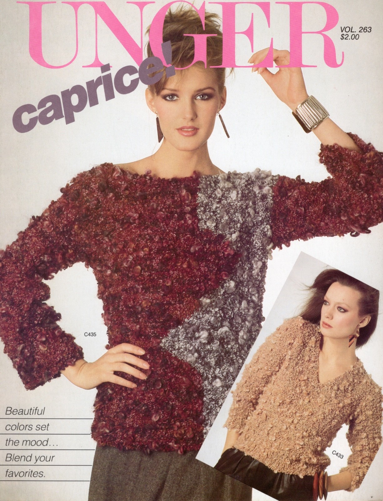 Unger Knitting & Crochet Pattern 263 - Caprice 6 Vintage 1981 Designs Vest, Tops