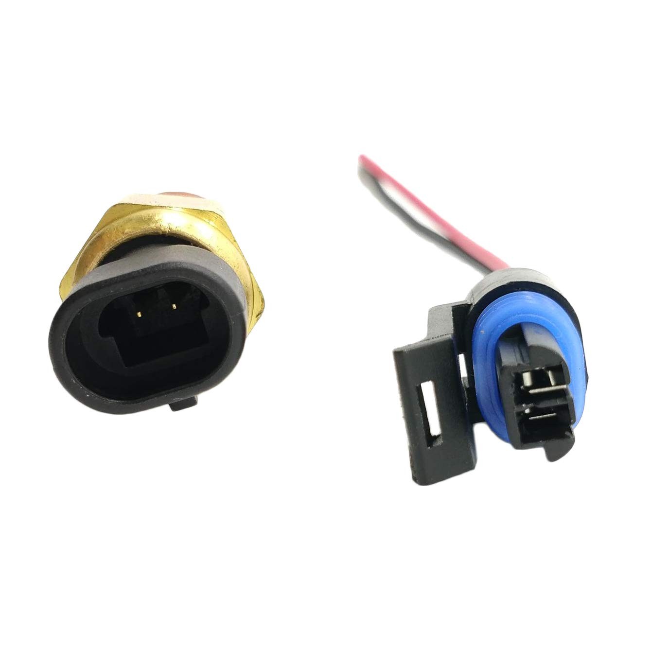 OKAY MOTOR Engine Coolant Temperature Sensor with OEM Standard, metallic