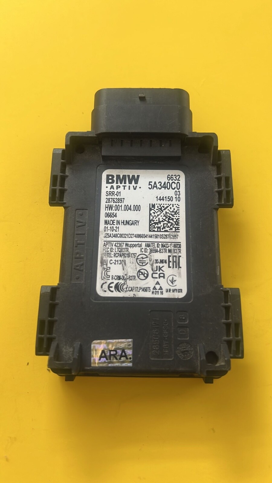 19 22 BMW X5 G05 REAR BLIND SPOT RADAR MODULE 6632 5 A34C0