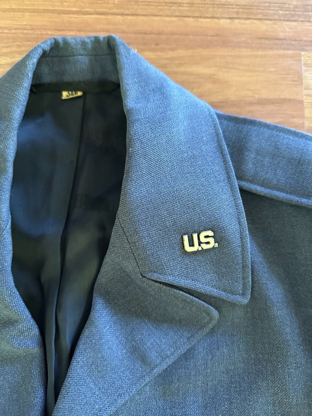 USA AIR FORCE IKE BOMBER JACKET WINTER BLUE SHADE 84 MODEL SIZE SMALL