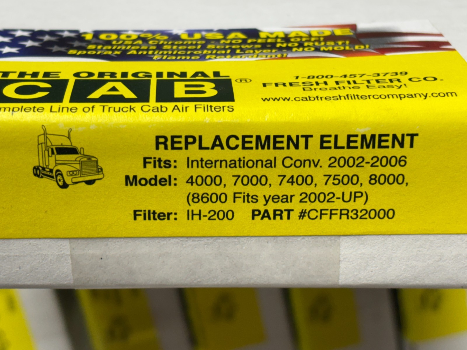 CAB Fresh Filters CFF32000 Cab Filter PART #CFFR3200