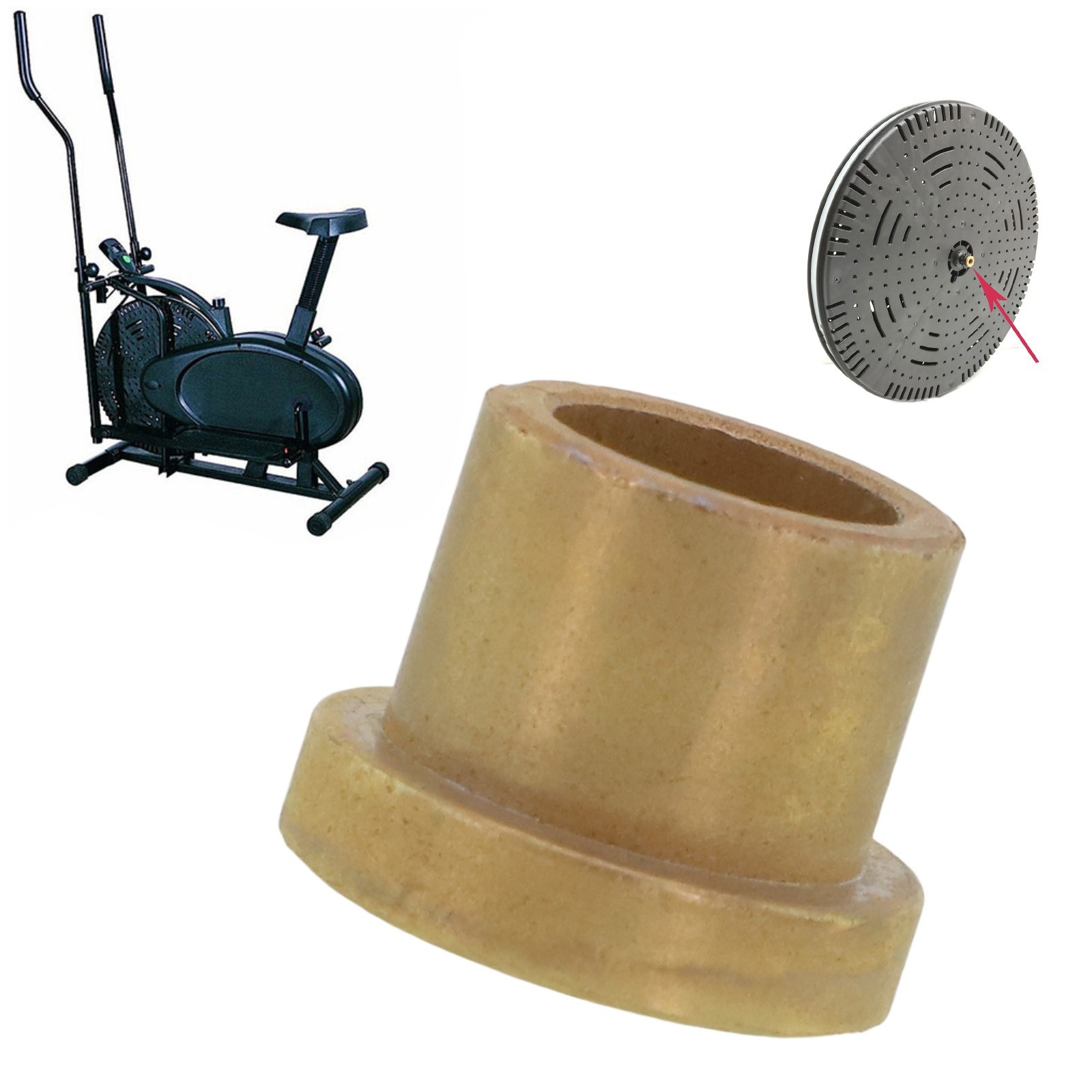 Copper Sleeve Bushing for Long Lasting Ellipticals Flywheel Functionality