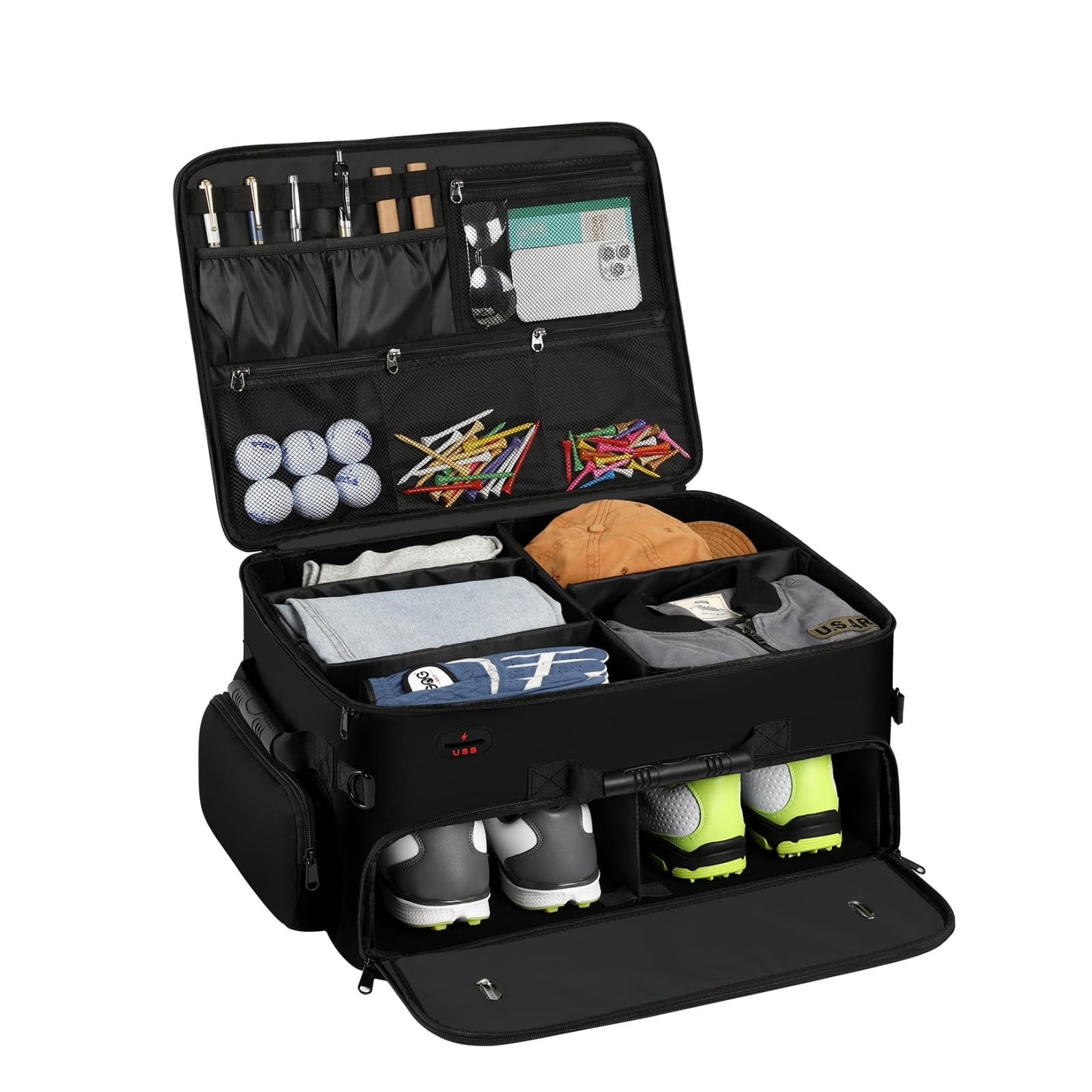 Extra Large 2 Layer Golf Trunk Organizer, Golf Gifts for Men Golfers, 20"x 14...