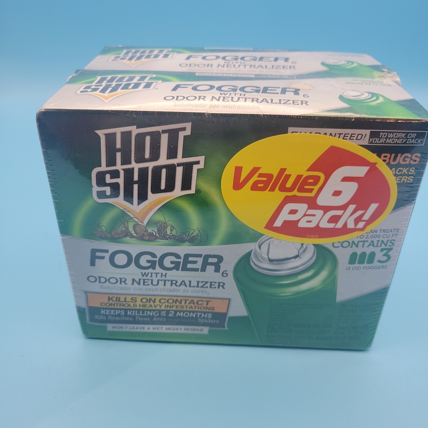 Hot Shot Insect Fogger With Odor Neutralizer 3 Pack Box Lot Of 2 ~ 6 Total ~ New