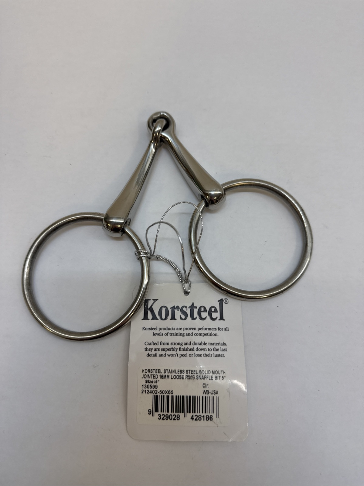 KORSTEEL 130599 HEAVYWEIGHT 16 mm. SOLID MOUTH LOOSE RING 5 in.
