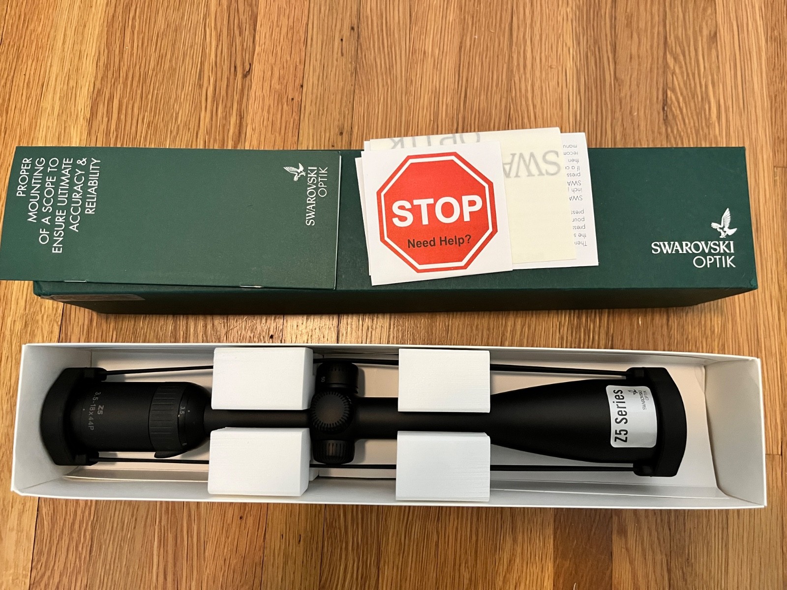 Swarovski Z5 3.5-18 x 44 BRH Reticle.  New in box with free Talley Rings.