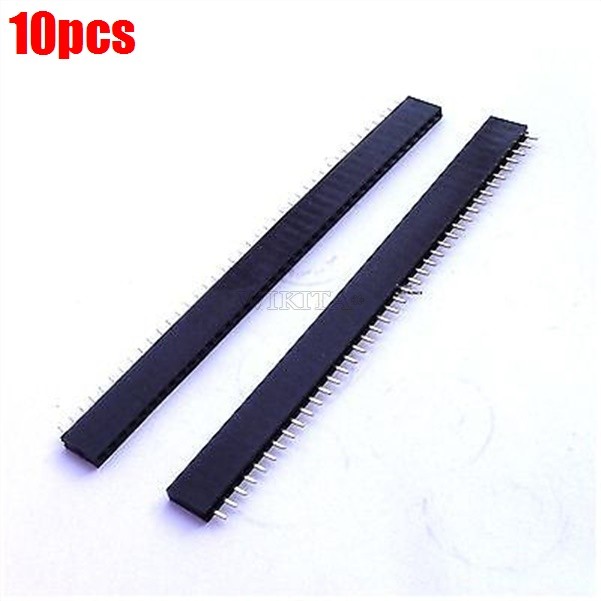 10Pcs 1X40 Pin Female Pin Header 2.54 Mm Single Row Ic New xt