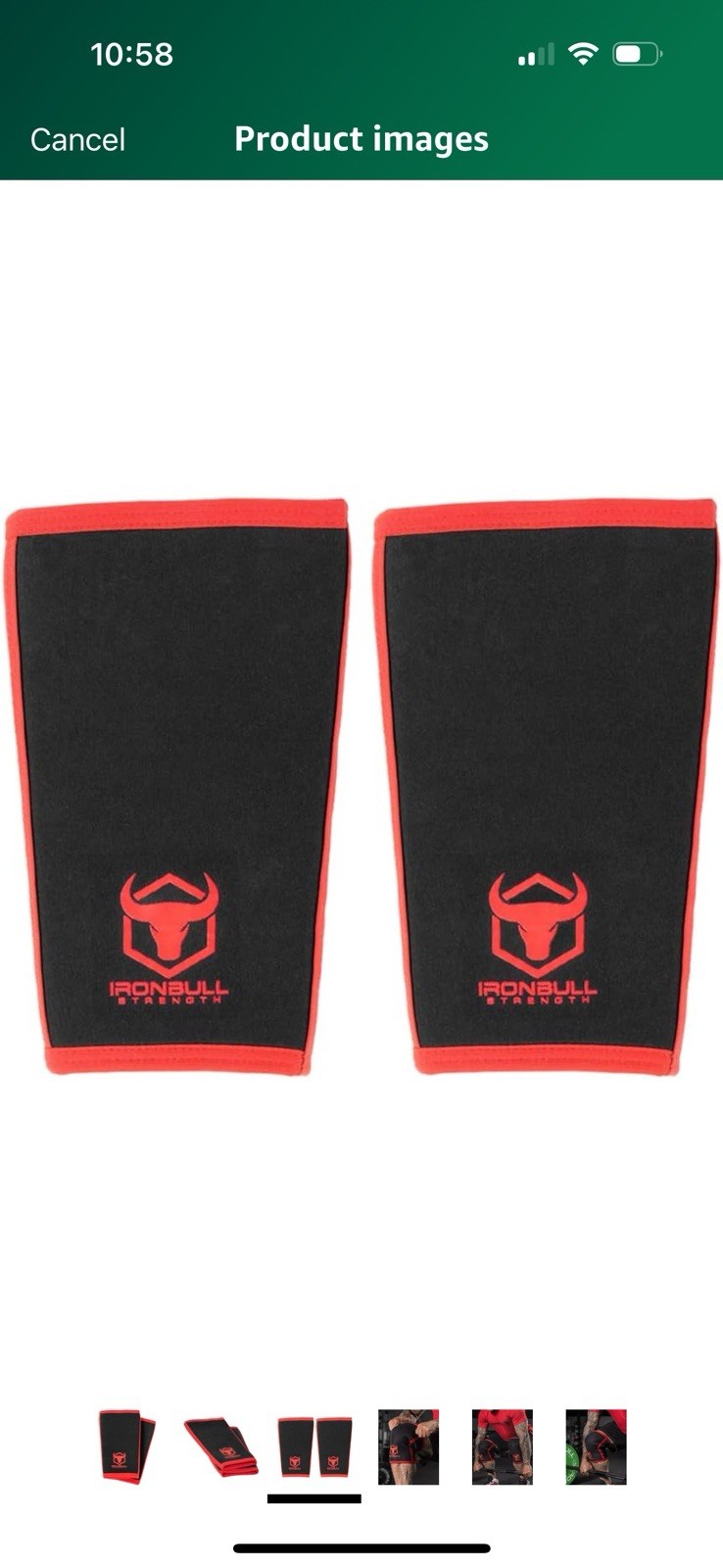 Iron Bull Strength 7mm Knee Sleeves (Pair) for Weightlifting & Powerlifting XXL