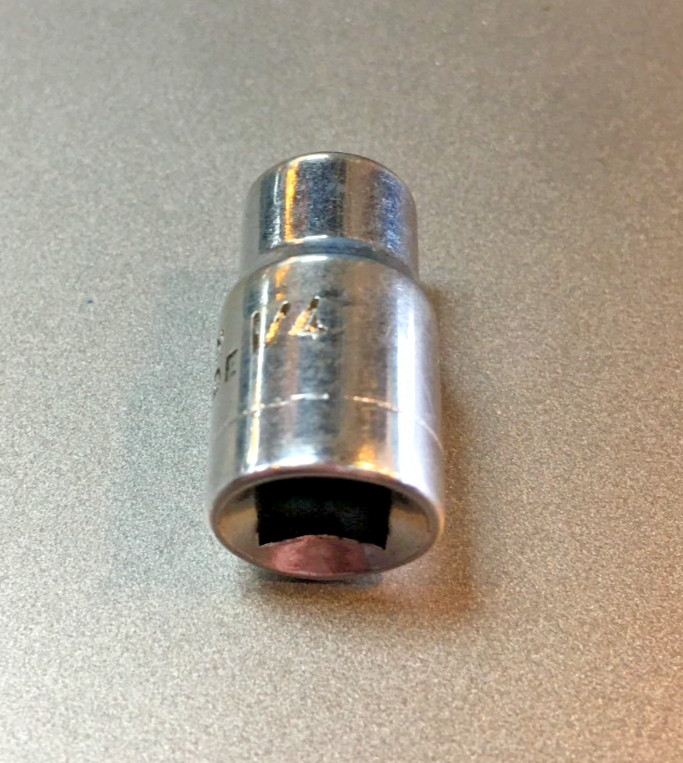 ALLTRADE 1/4" SOCKET, 6 POINT, 1/4" DRIVE, TAIWAN
