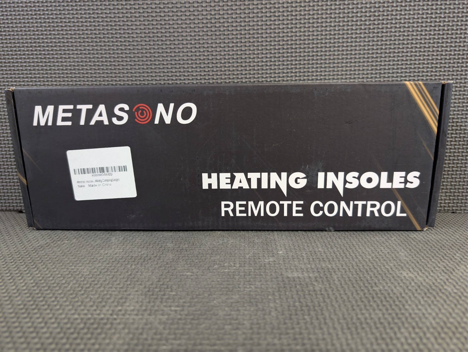 🦶NEW METASONO Rechargeable Large Heated Insoles Electric Foot Warmers w/ Remote