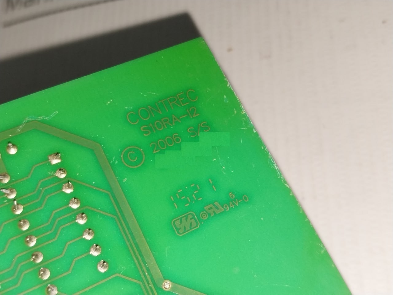 CONTREC S10RA-I2 Printed Circuit Board PCB