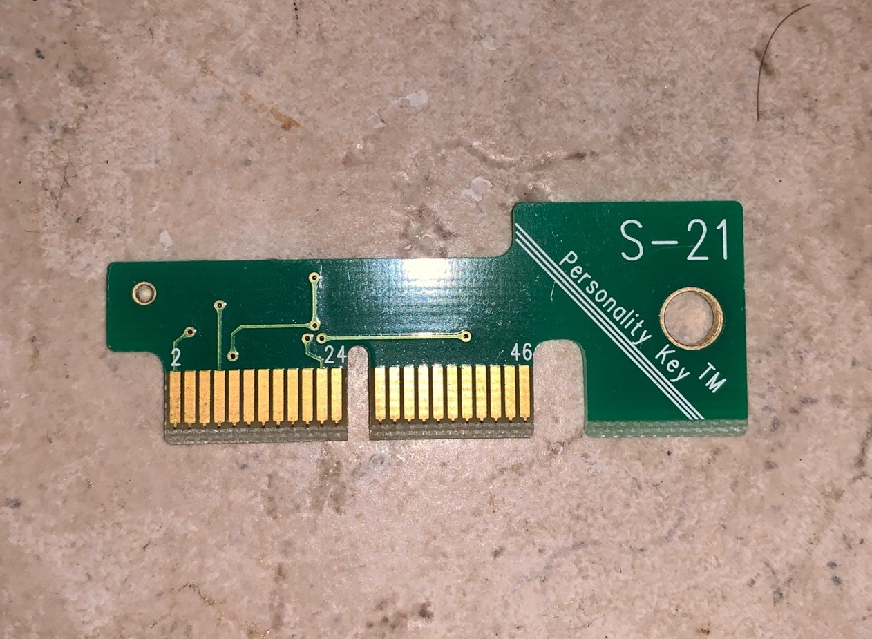 BRAND NEW personality key S-21 S21 for Snap On Solus, Ethos, Modis, MT2500