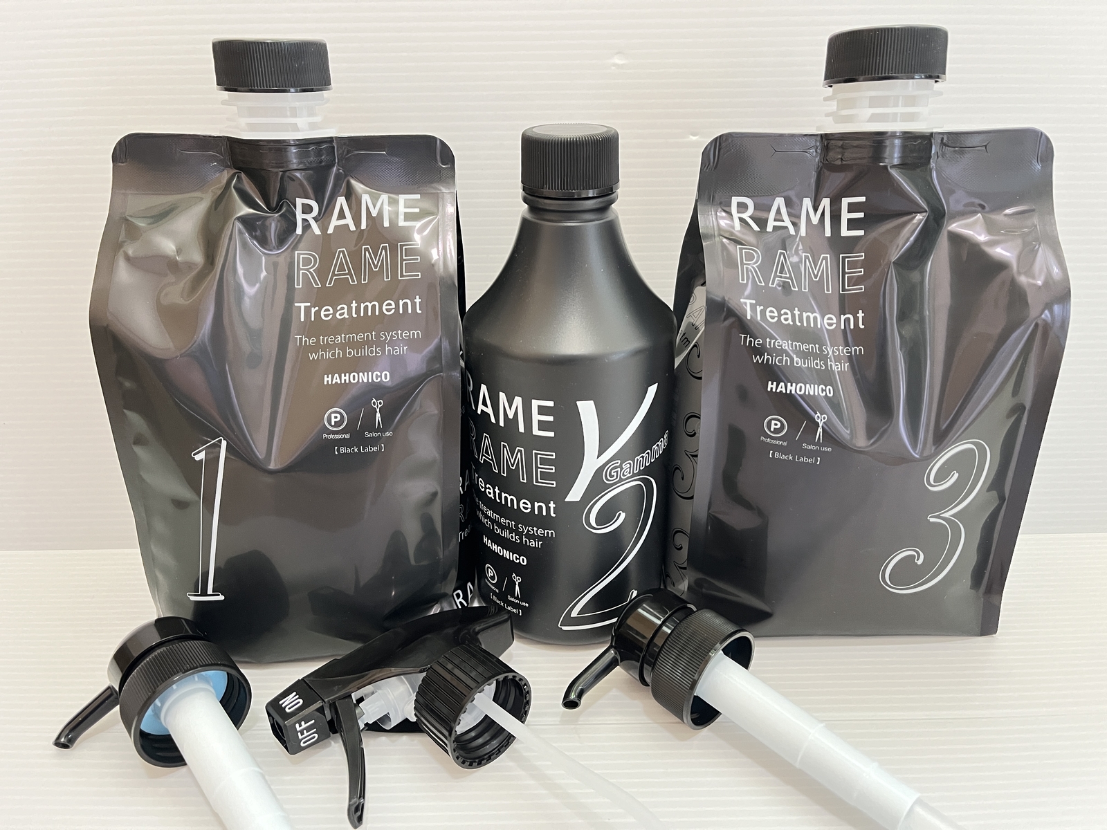 HAHONICO 3-piece set Zaramerame No1 No2(Y) No3 Treatment Black Label NEW Japan