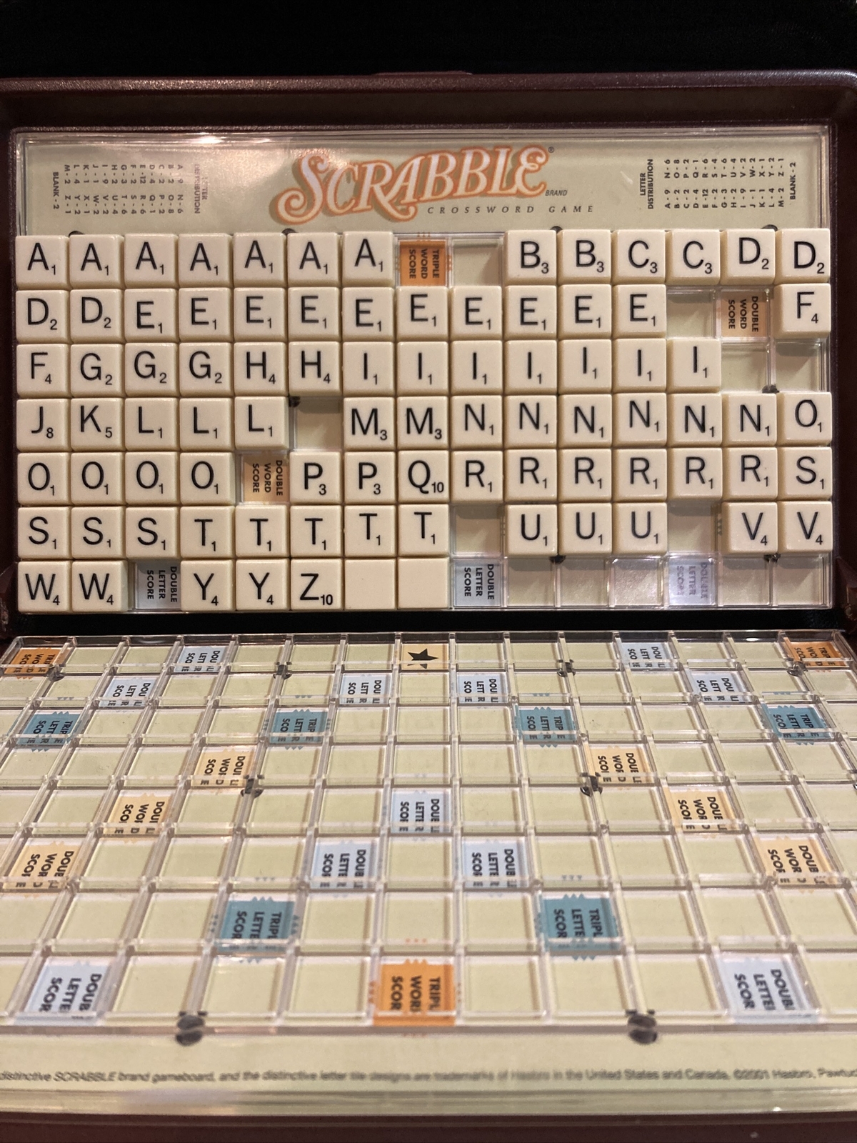 Replacement parts for Travel Scrabble Board  Individual Tiles. R1