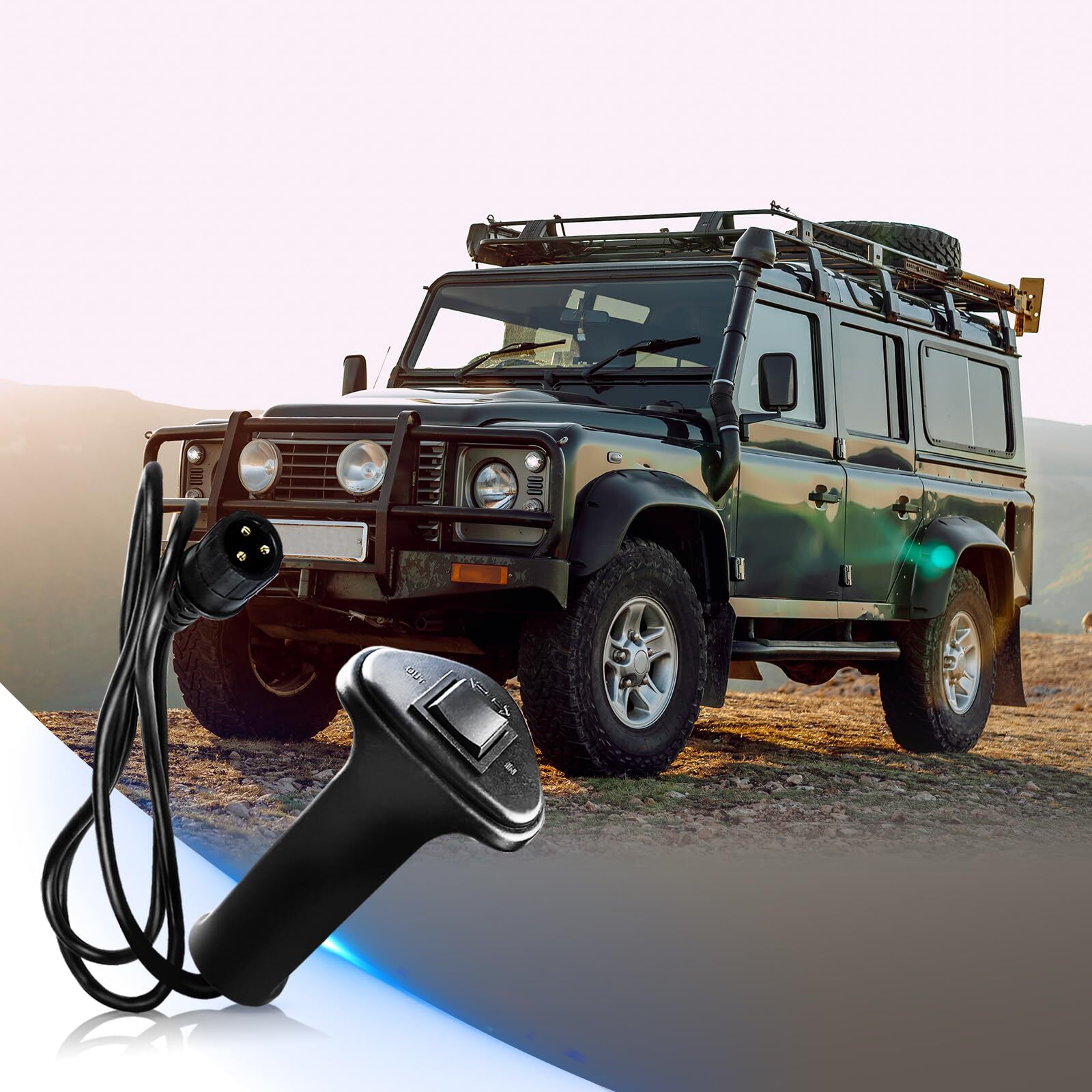 3 Prong Winch Remote Controller 12V 1.5M Electric Winch Remote Control Contro...