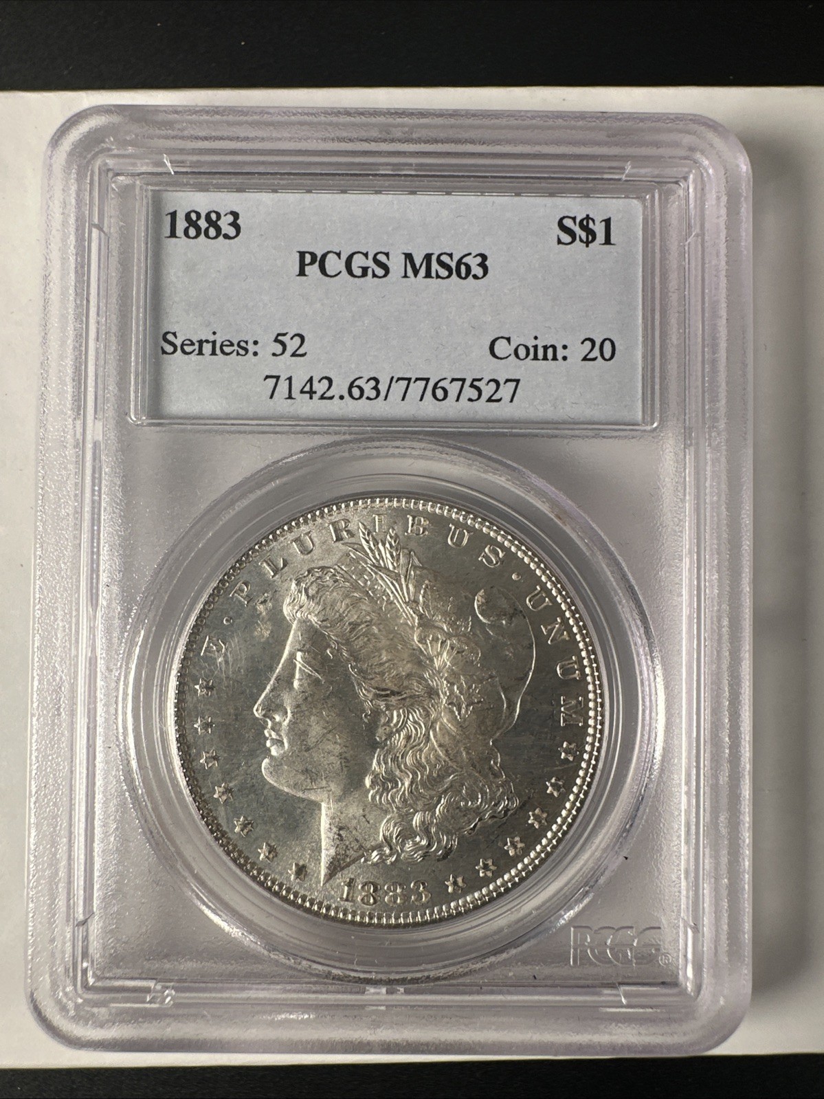 1883 Morgan Silver Dollar - PCGS MS63 Philadelphia