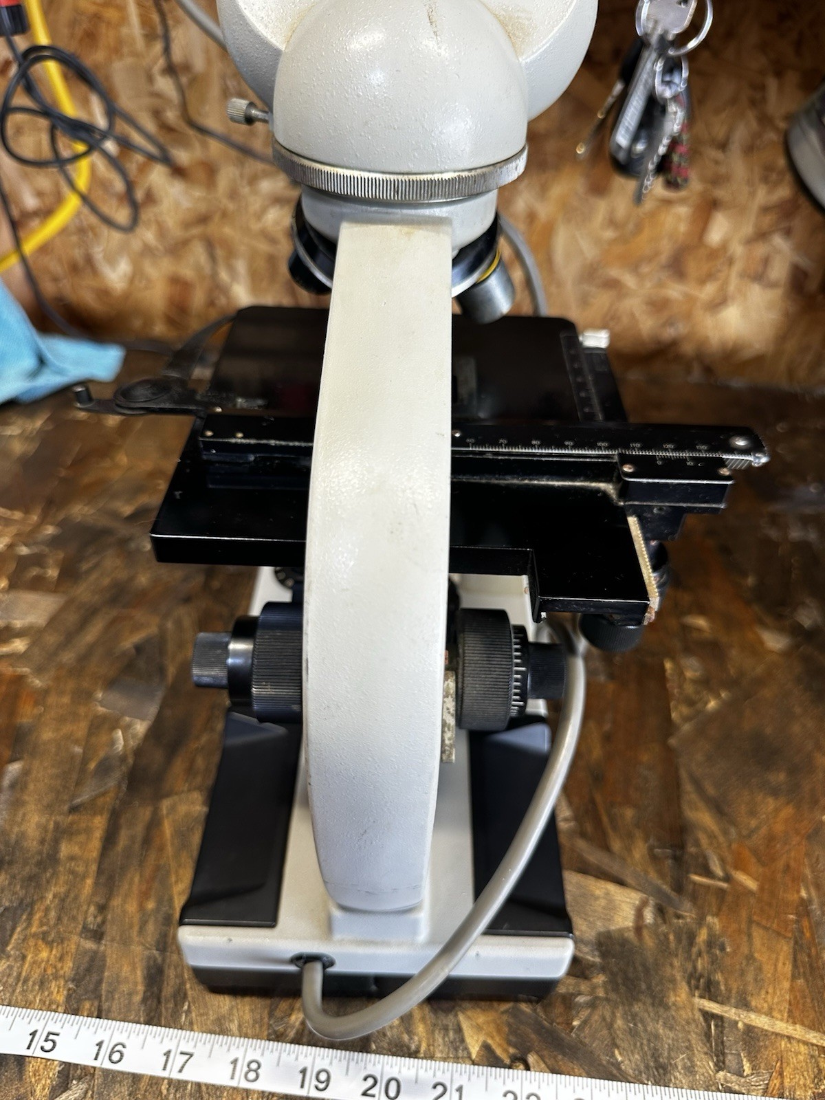 Bausch & Lomb Bino Style Microscope. Tested and Working Good Condition See Pics