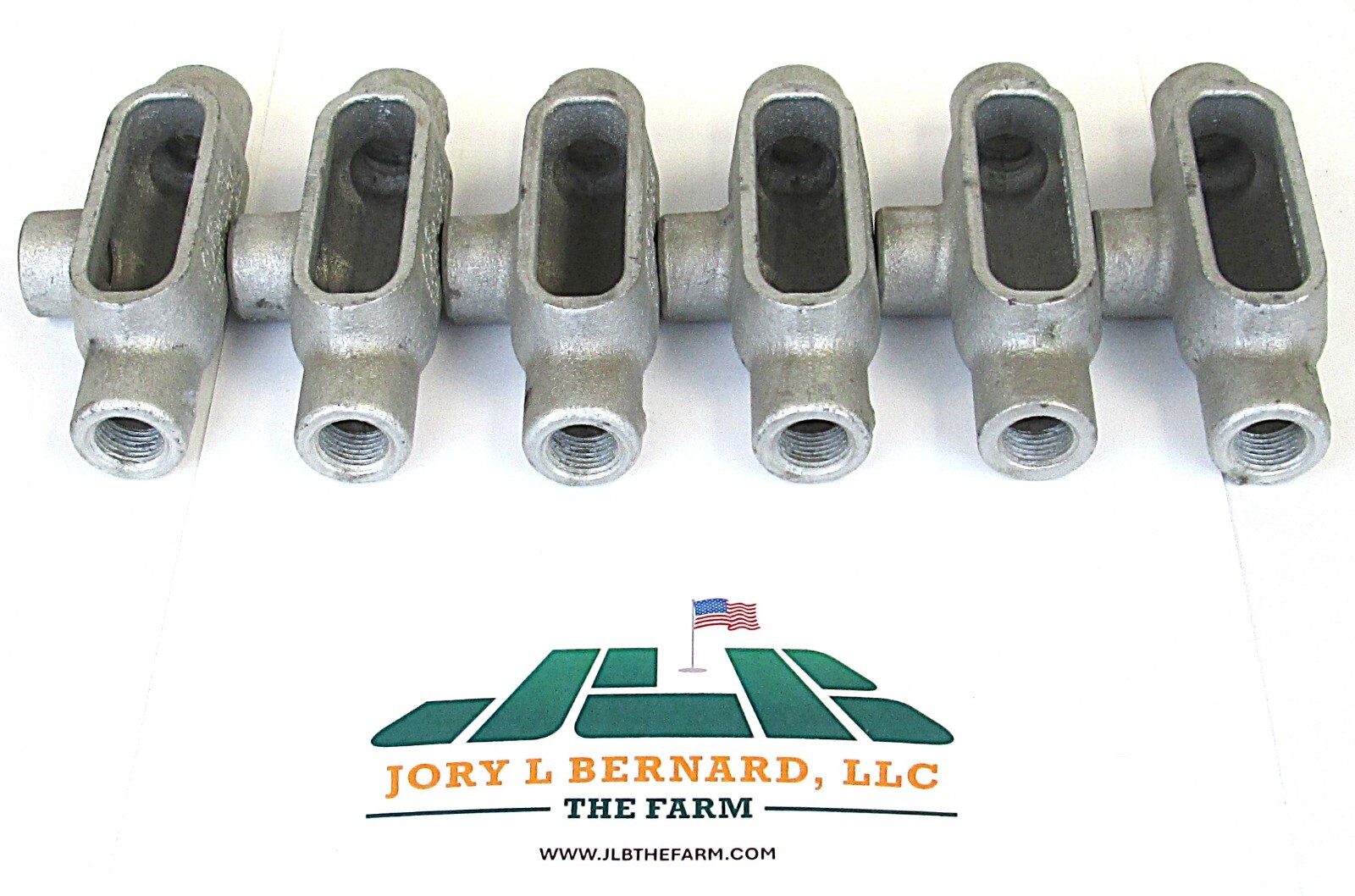 CROUSE HINDS, T17, LOT OF 6, 1/2" METAL CONDUIT BODY, DUAL RATED, NOS S