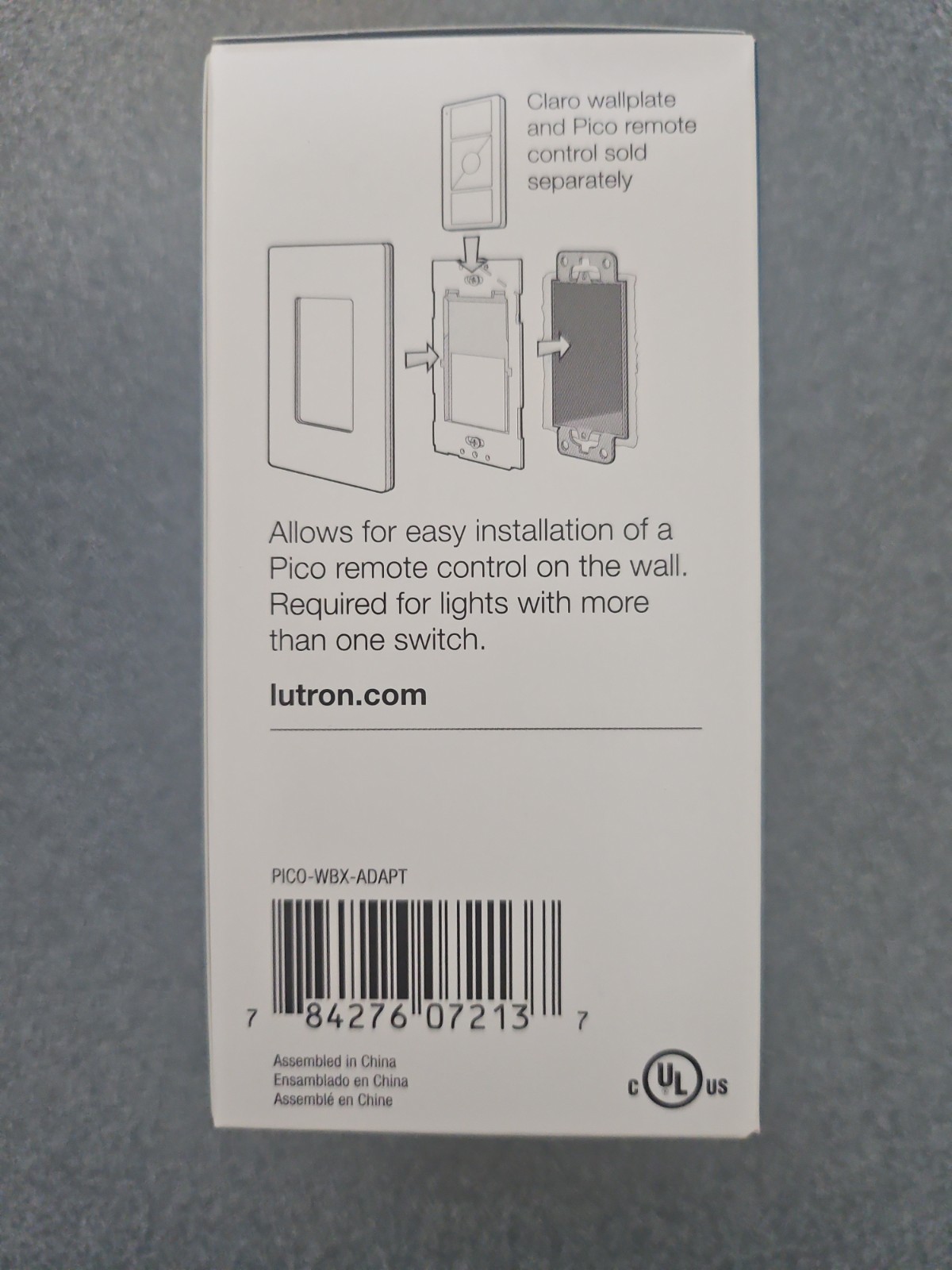Lutron PICO-WBX-ADAPT Pico Wallplate Bracket NEW