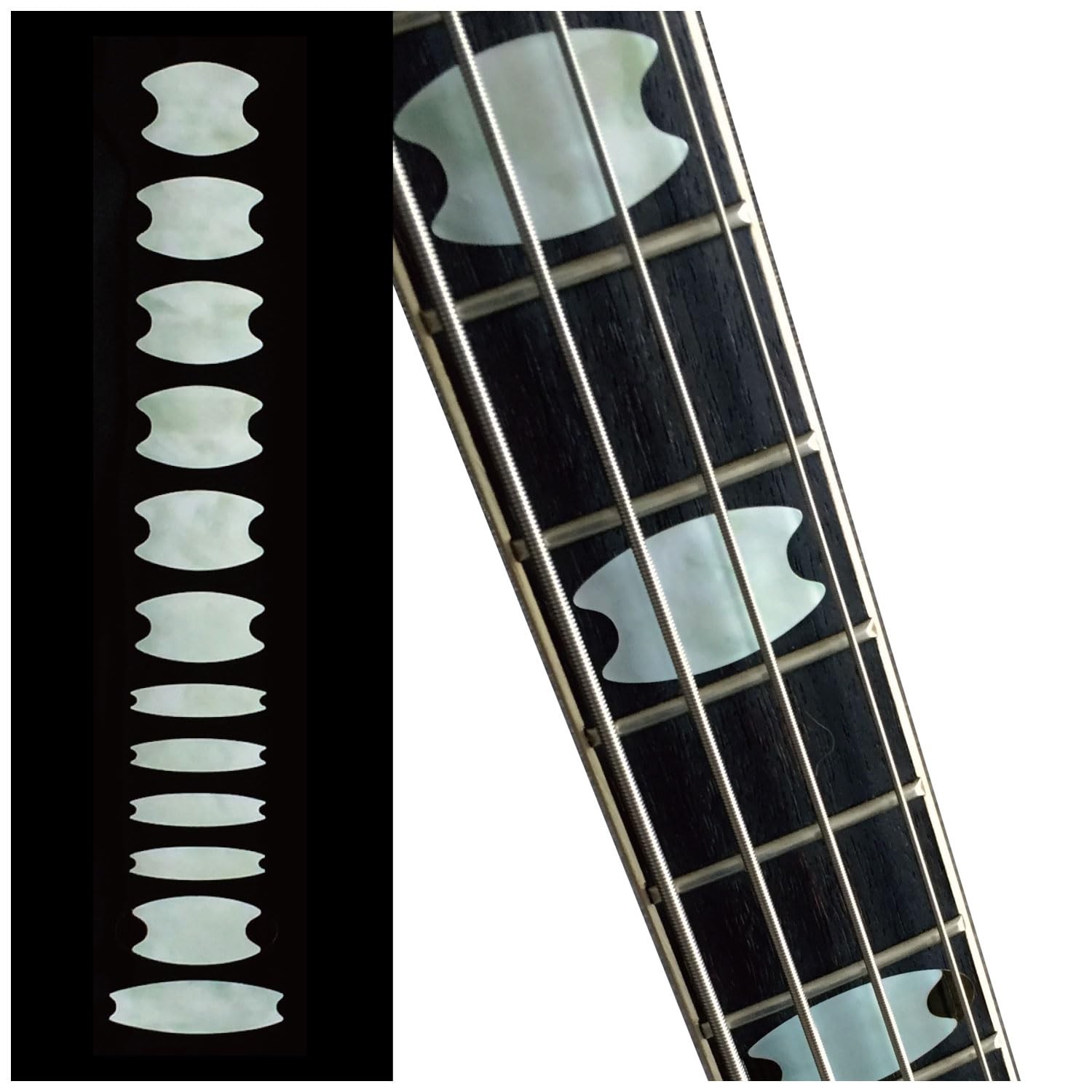 Base Position Mark Instrument Inlay Sticker/Decal (FB-298OC-WT)