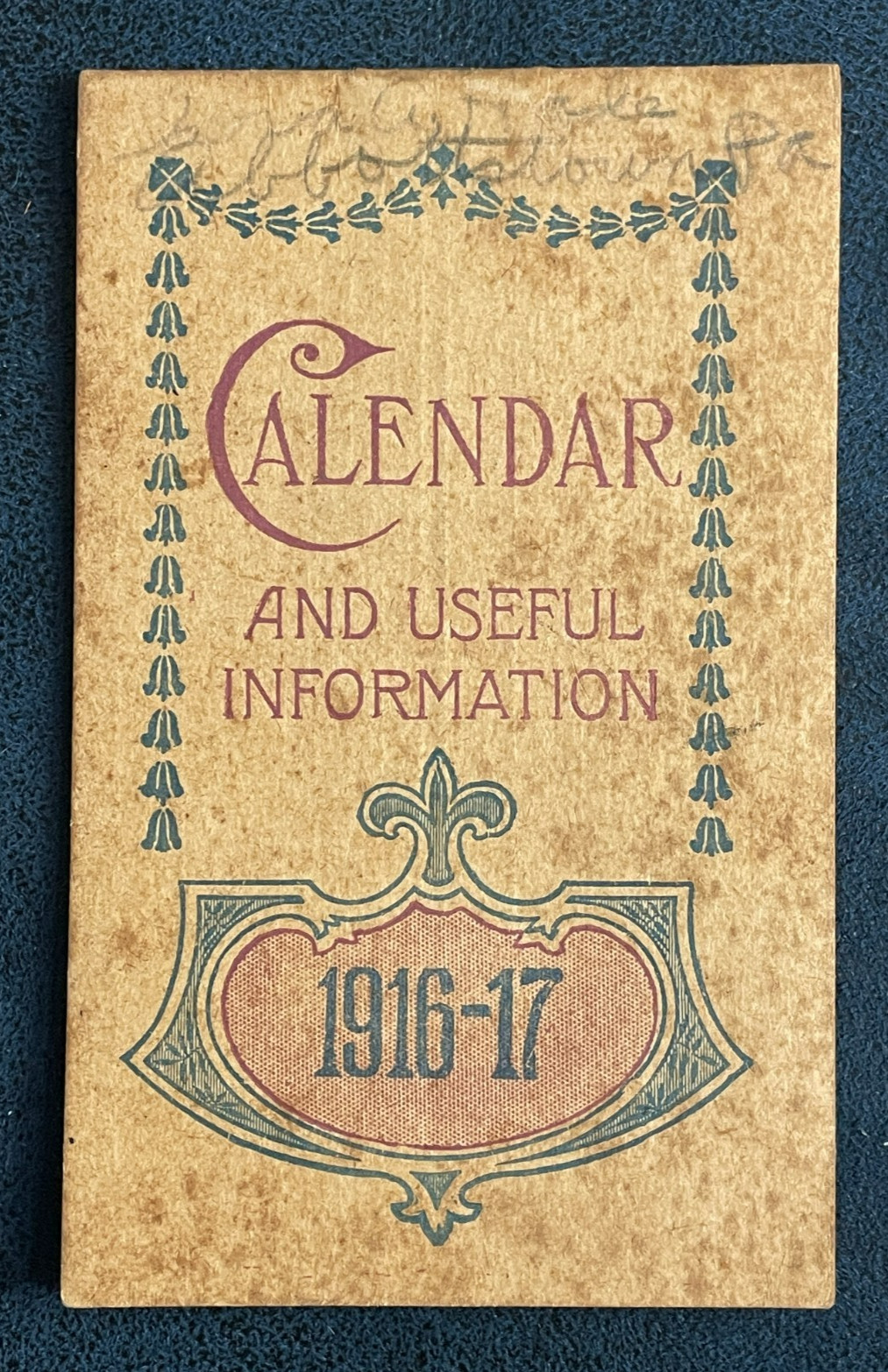 Old 1916-17 Promotional Pocket Calendar Emerson's Bromo-Seltzer Abbottstown, PA