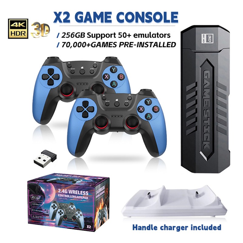 70000 Game Retro Games Video Game Console TV Stick 4K HDMI Wireless Controller