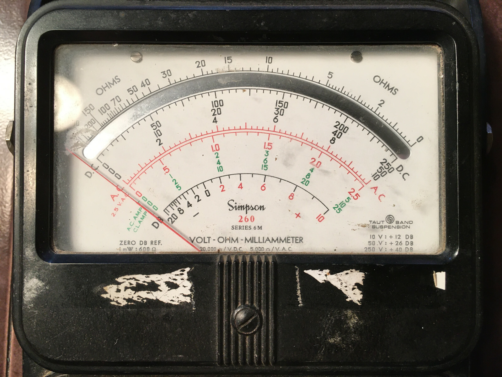 Simpson 260 Analog Meter, Series 6M