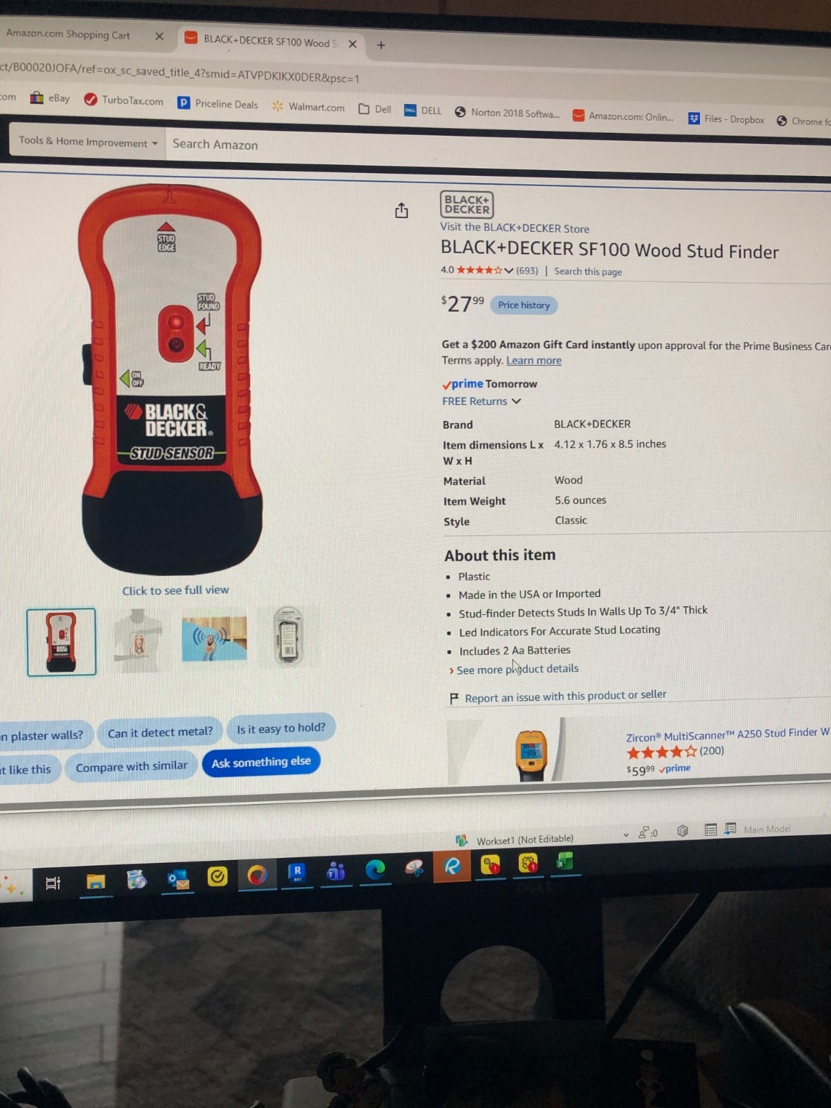 Black and Decker SF100 Stud Sensor