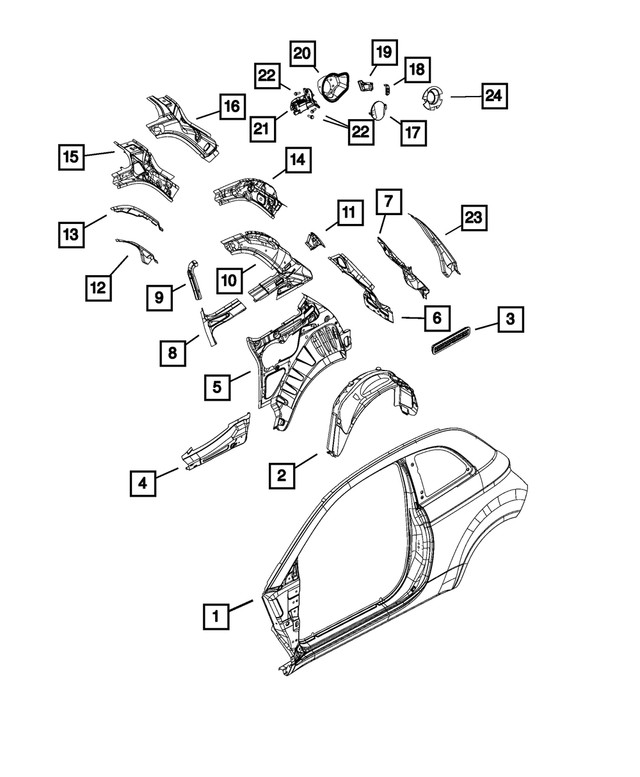 Genuine Mopar Splash Shield Left 5182489AD