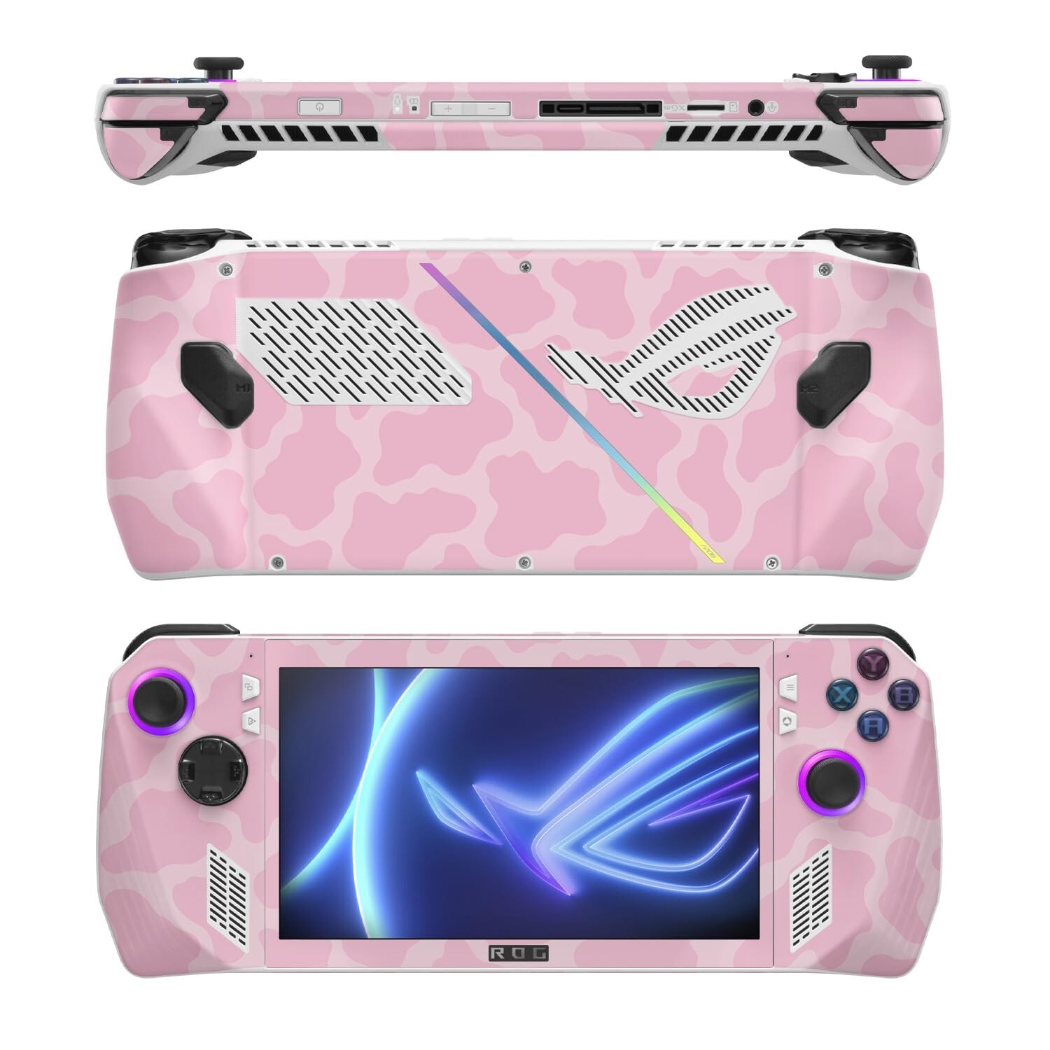 MightySkins Skin Compatible with Asus ROG Ally - Pink Giraffe | Protective, D...