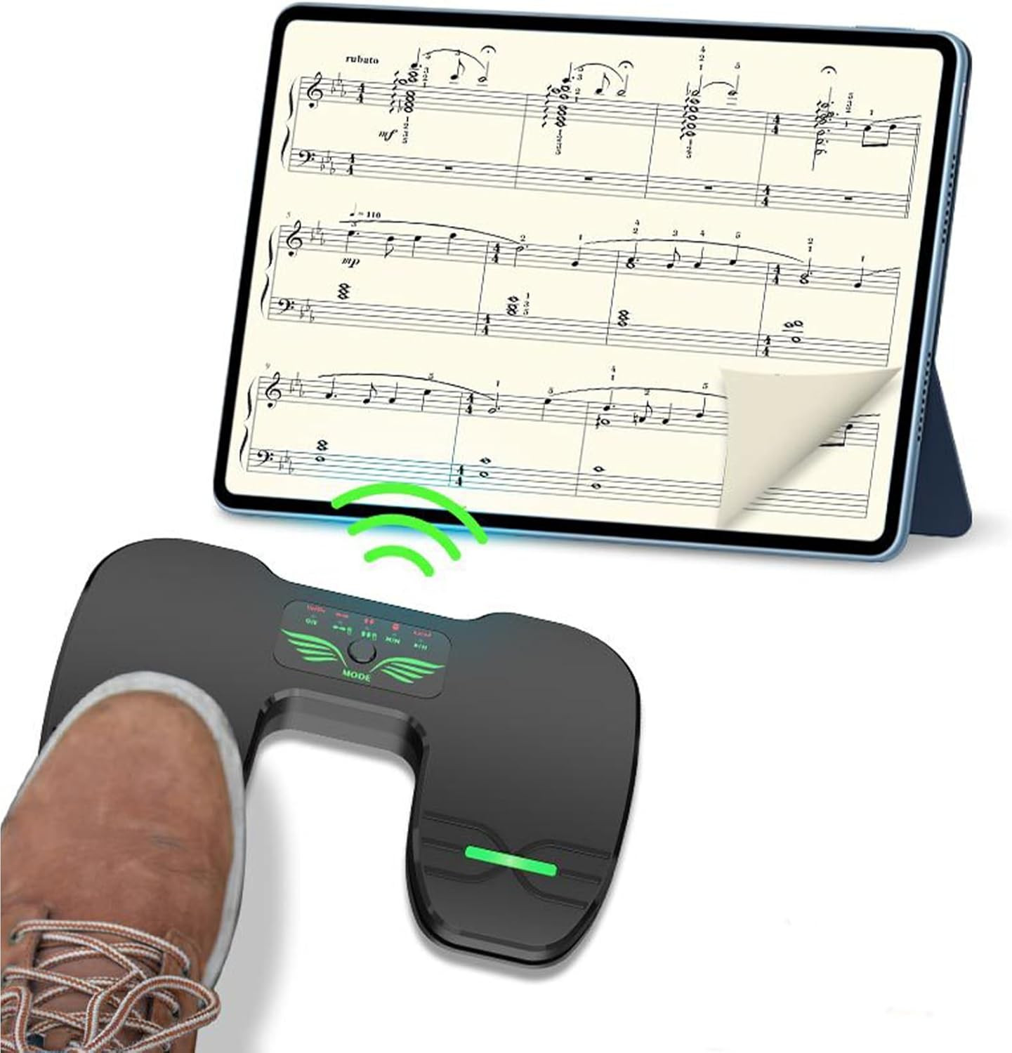 Wireless Page Turner Bluetooth Music Page Turner Silent Turner Pedal Ipad Phones