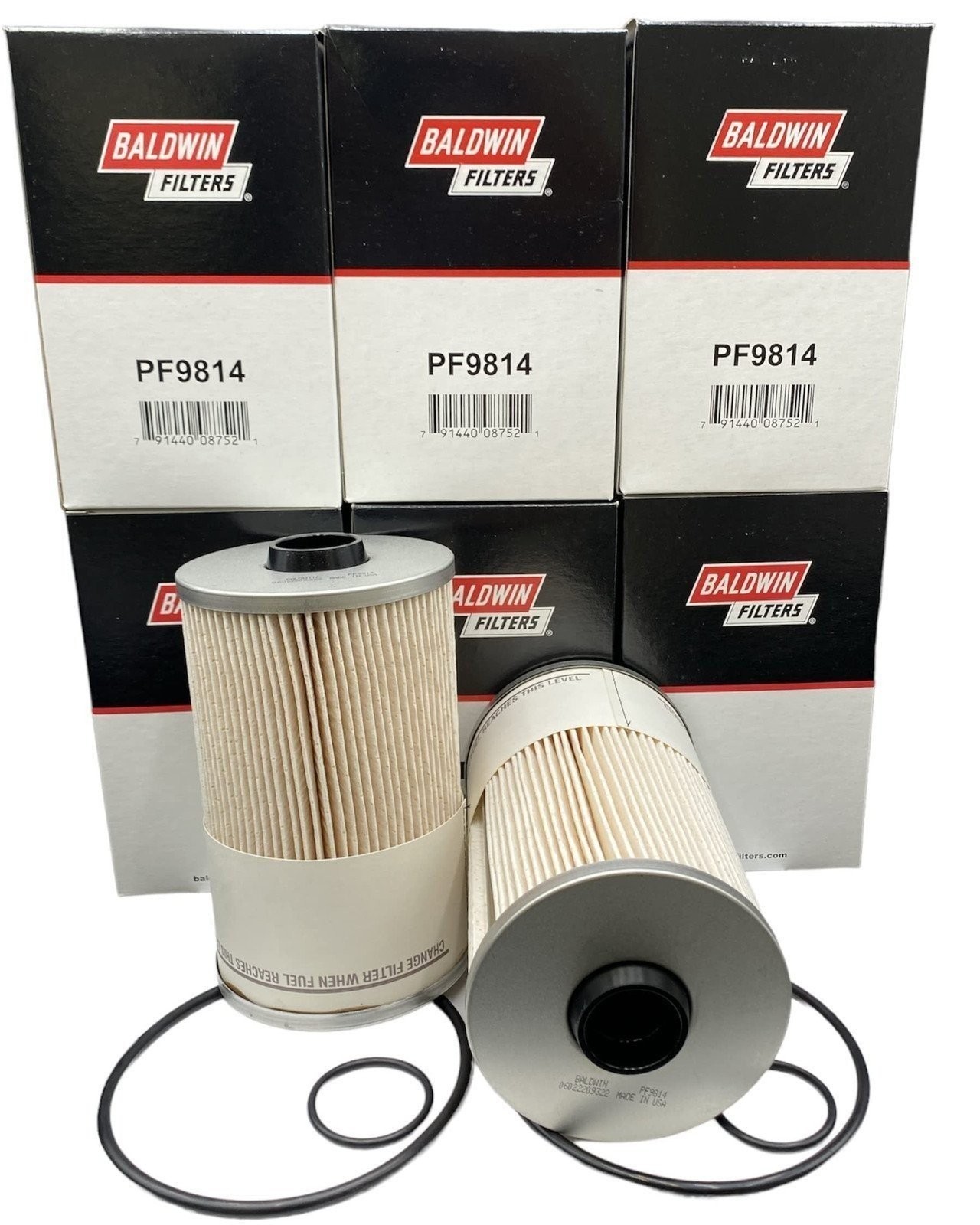 PF9814 Baldwin Fuel Filter Element Replace Fs19764, P550849, 33964 (Pack of 6)