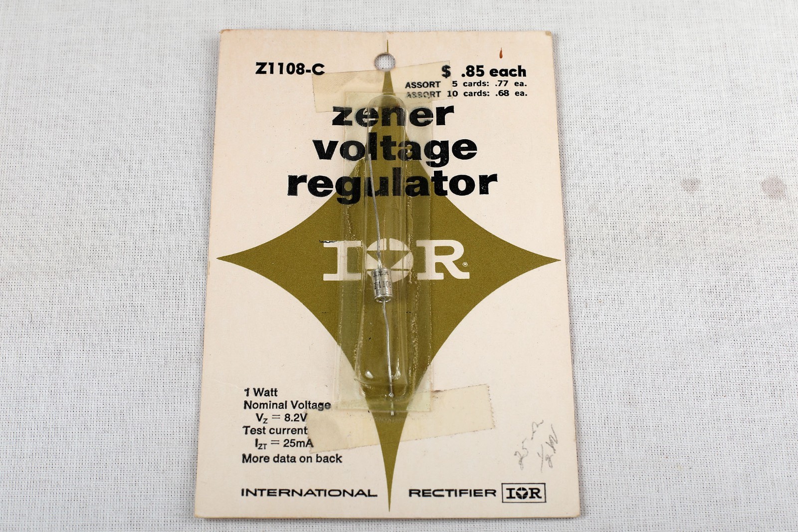Z1108-C International Rectifier ZENER Voltage Regulator Diode NOS