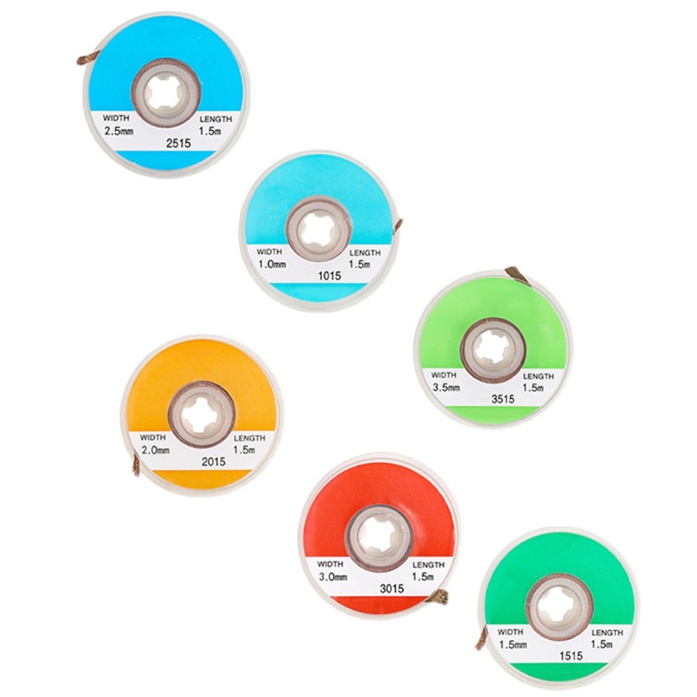 Desoldering Strip Set 5 Pcs Designed to Simplify Your Electronic Repair Process