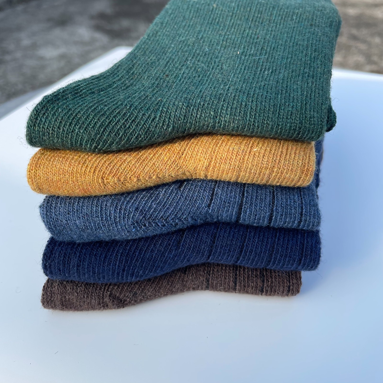 5 Pairs Wool Socks for men Winter Warm Socks Casual Thermal Socks