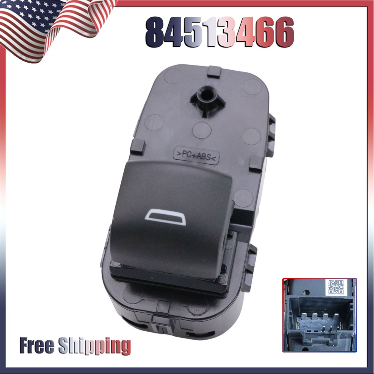 Rear Door Power Window Switch Button For Chevrolet Silverado 1500 2019-2024
