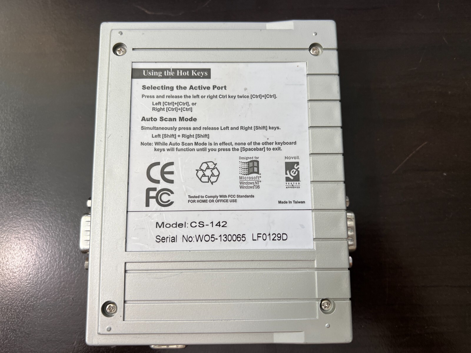 ATEN Miniview KVM Switch CS-142