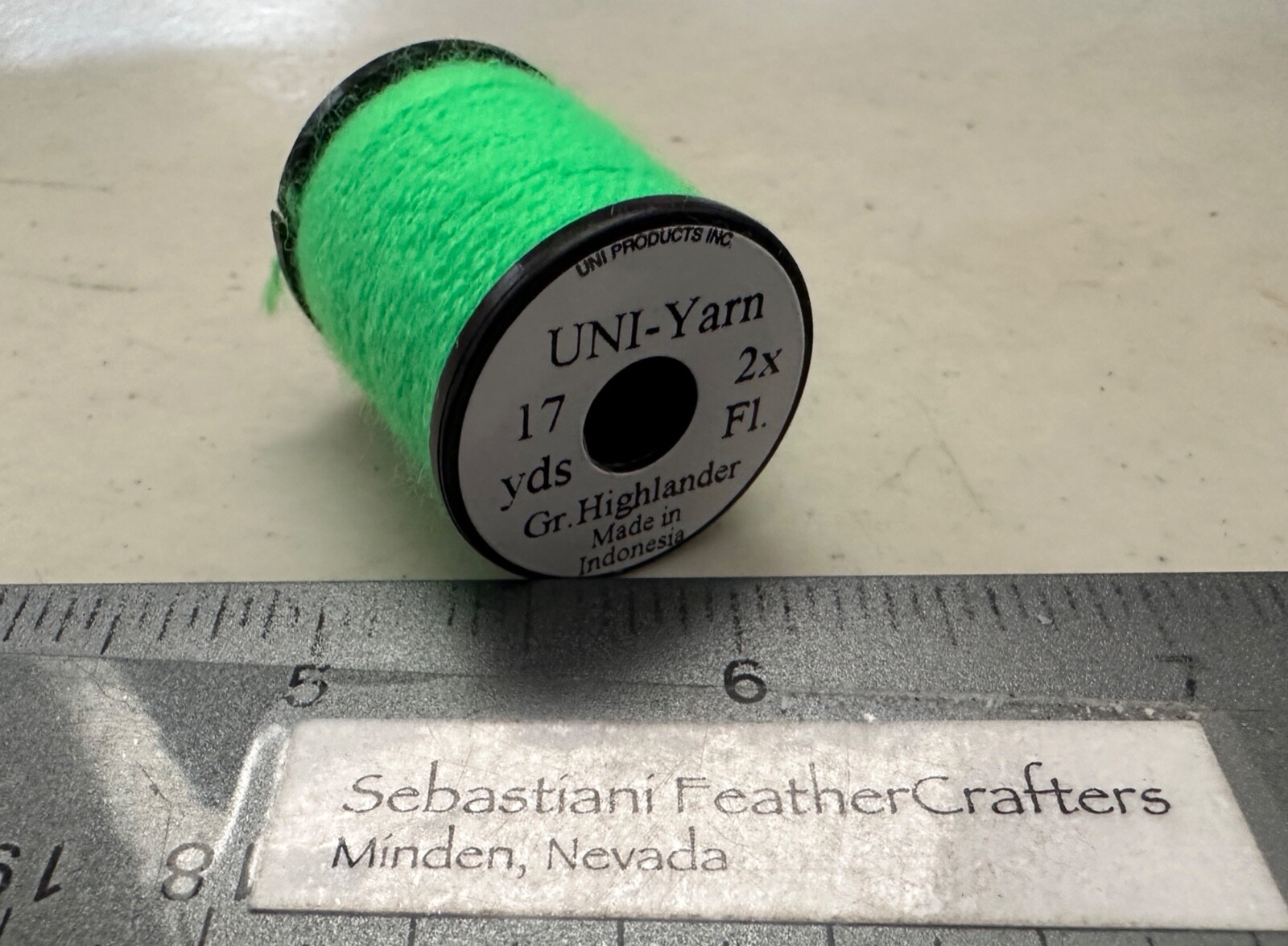 Uni Yarn 17 Yard Spool Insect Green Highlander
