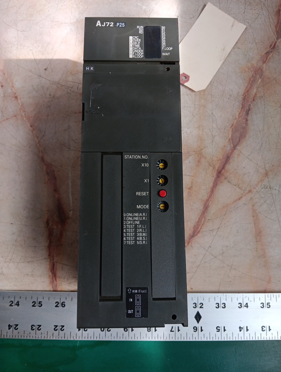 MITSUBISHI MELSEC AJ72 P25 PROGRAMMABLE CONTROLLER MODULE