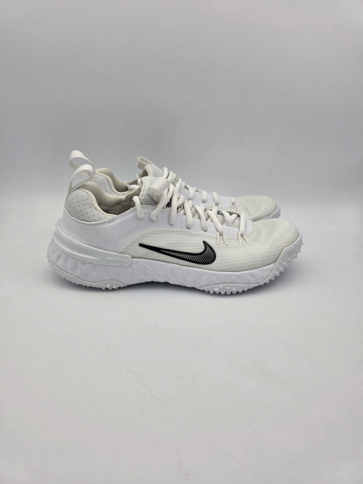 Nike Huarache 9 Elite TF LAX Lacrosse Turf White FN0310-101 Men’s Size 4 W/5.5