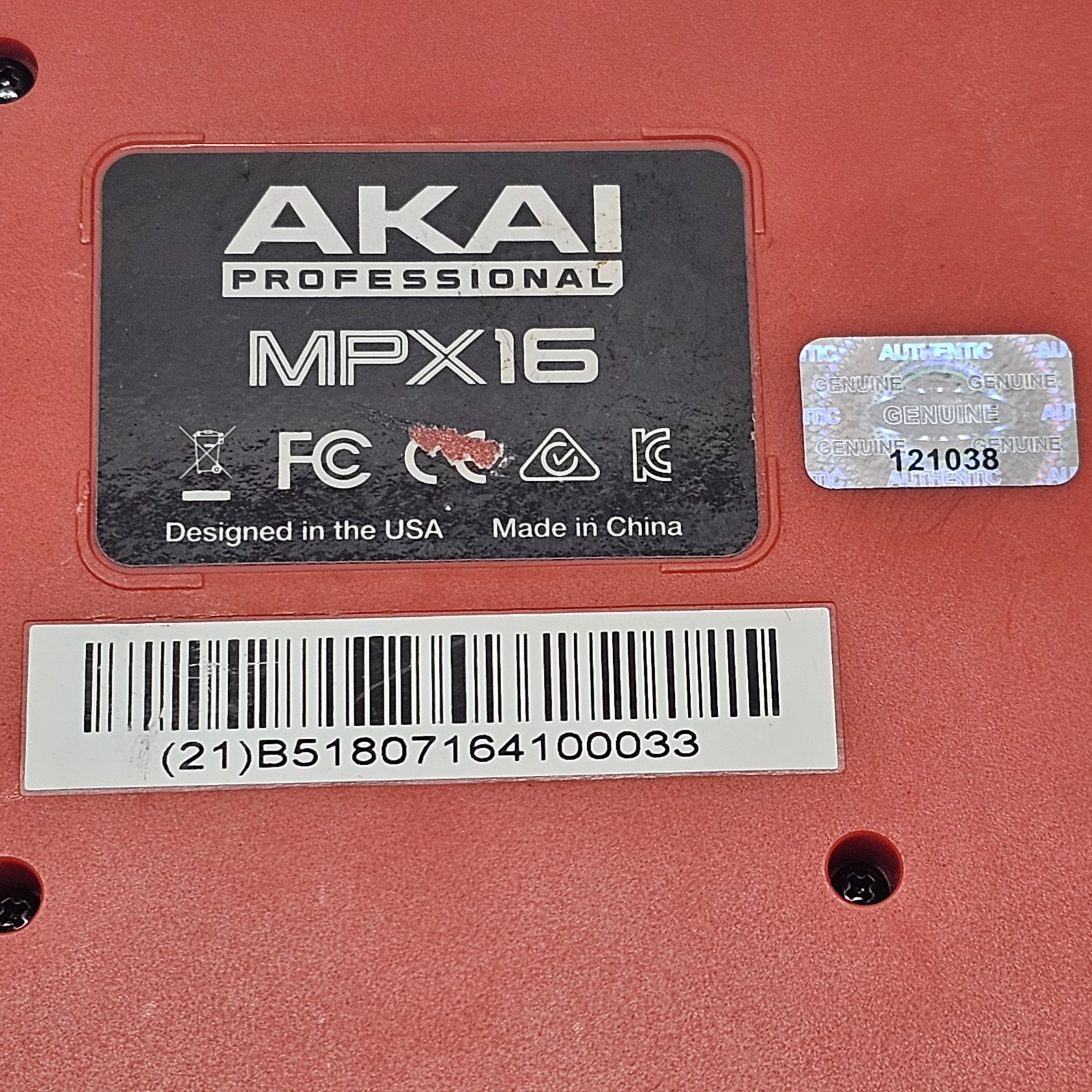 Akai MPX16 Drum Sampler Trigger Recorder Player Tested Working NO POWER CABLE