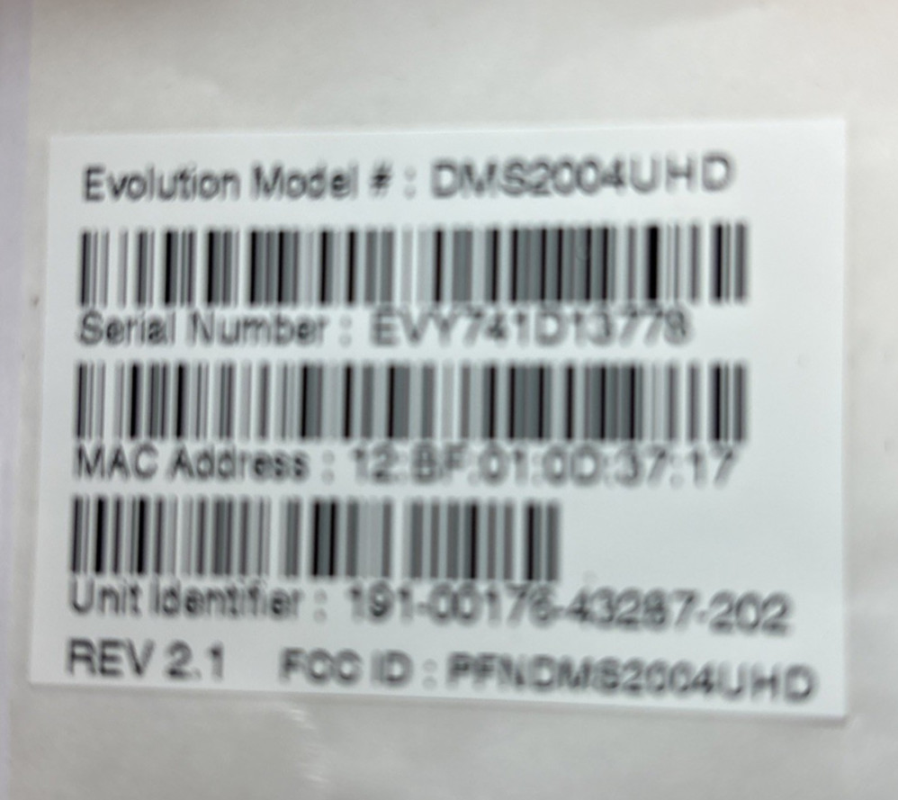 New- Open Box Evolution Model DMS2004UHD