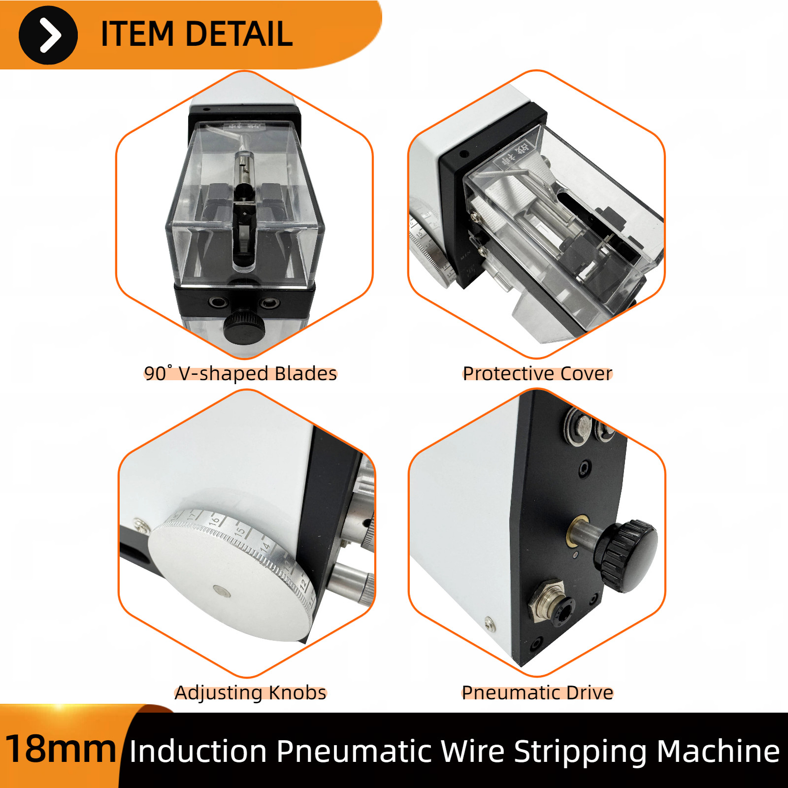 Portable Mini Pneumatic Drive Wire Stripping Machine Electronics Wire Peeler